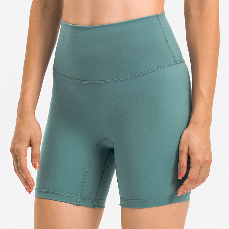 New Arrival Summer Biker Woman Seamless Yoga Scrunch Butt Shorts With Pocket Athletic Gym Wear