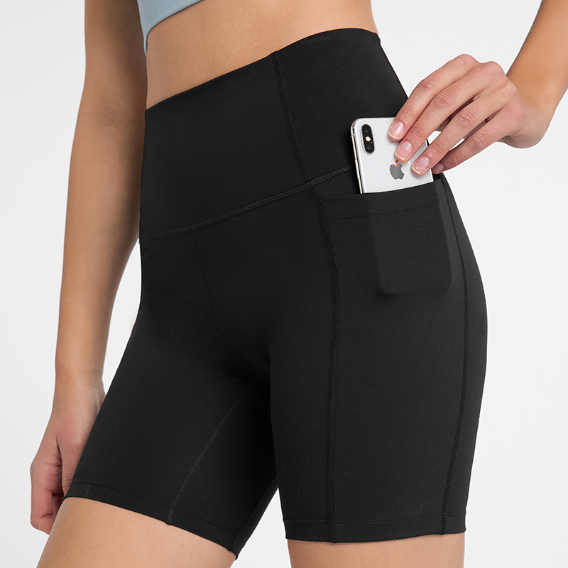 DK178 High waist with pockets Yoga pants shorts from suppliers