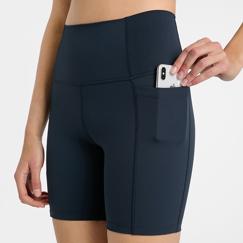 DK178 High waist with pockets Yoga pants shorts from suppliers