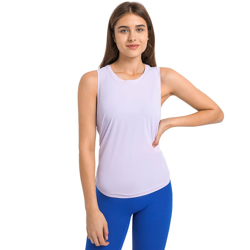 S2023 Yoga tanks for women loose fit with different wearing way from suppliers