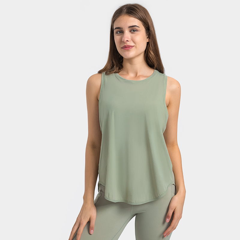 S2023 Yoga tanks for women loose fit with different wearing way from suppliers