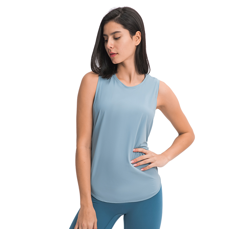 S2023 Yoga tanks for women loose fit with different wearing way from suppliers