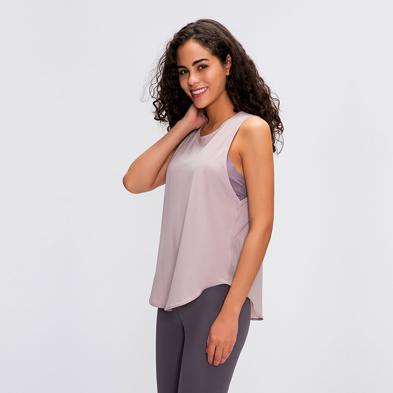 S2023 Yoga tanks for women loose fit with different wearing way from suppliers