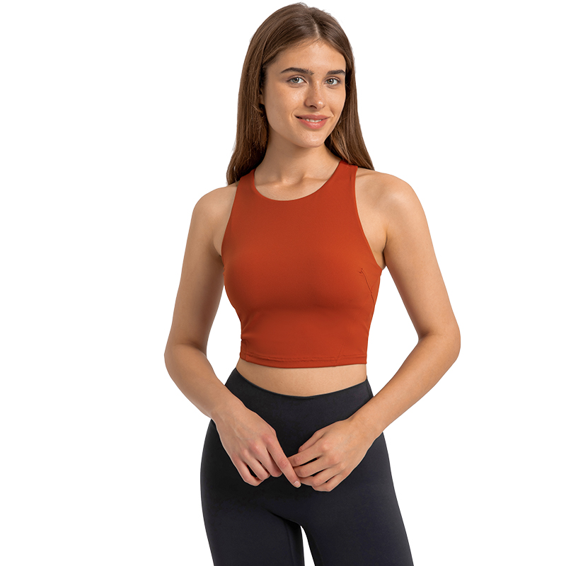 DT169  Yoga tank tight with bra inside super soft stretch fabric