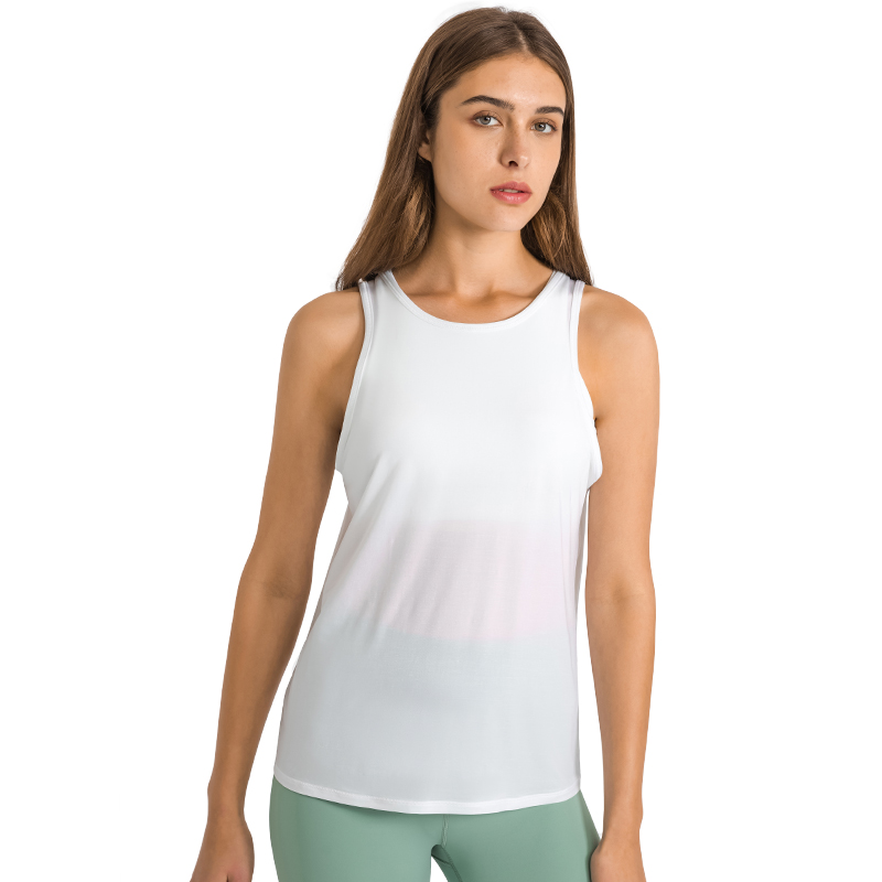 DT054 Yoga tanks for women built in bra china factory