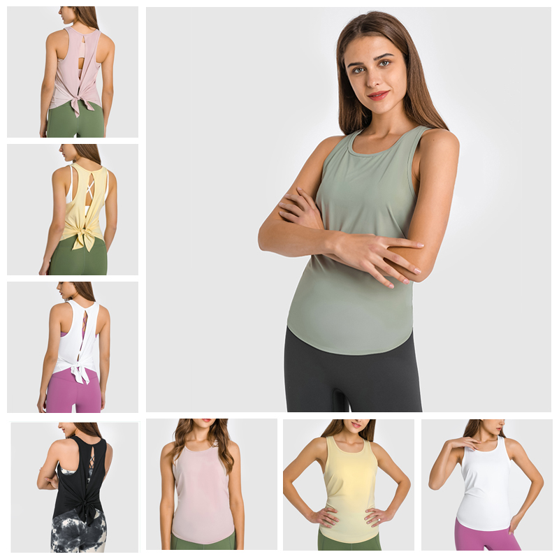 DT180 Yoga tanks for women with different wearing way from china manufacturer