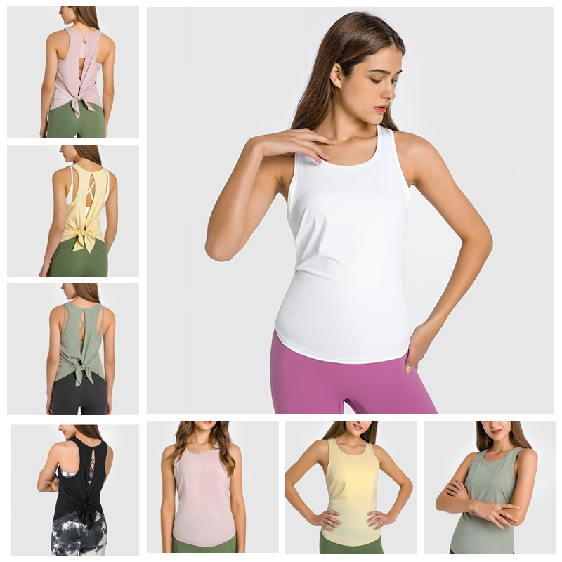 DT180 Yoga tanks for women with different wearing way from china manufacturer