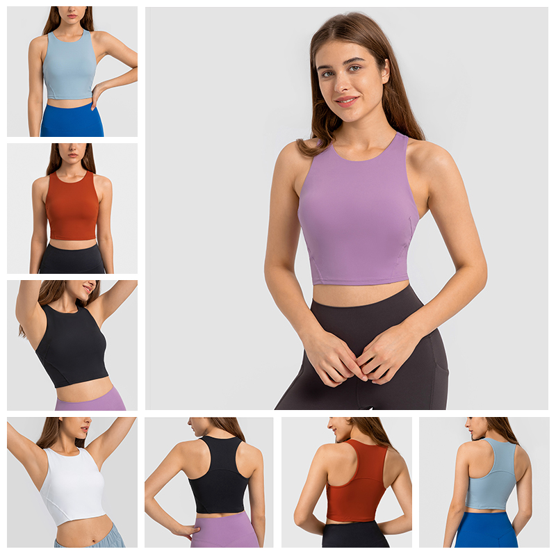 DT169  Yoga tank tight with bra inside super soft stretch fabric