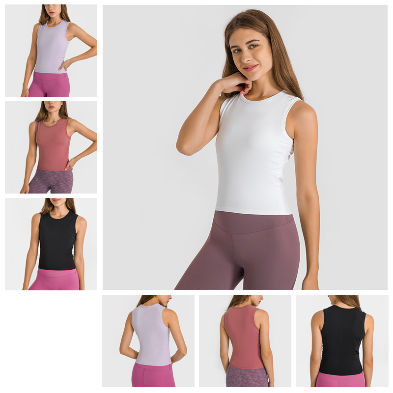 DT182  Waist wrinkle technician Yoga tank from suppliers