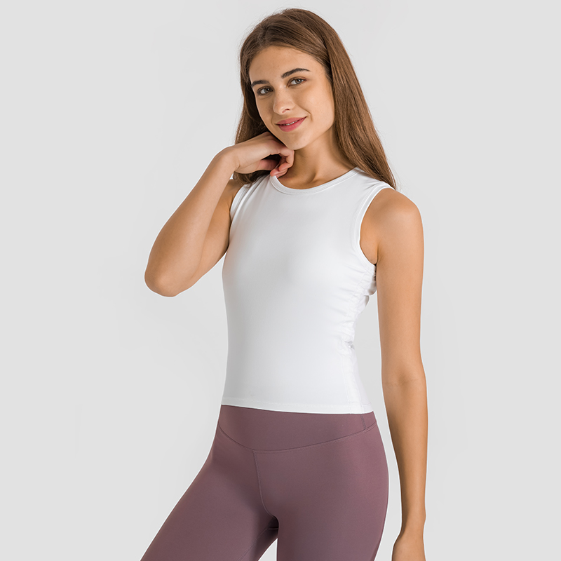 DT182  Waist wrinkle technician Yoga tank from suppliers