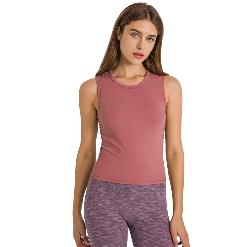 DT182  Waist wrinkle technician Yoga tank from suppliers