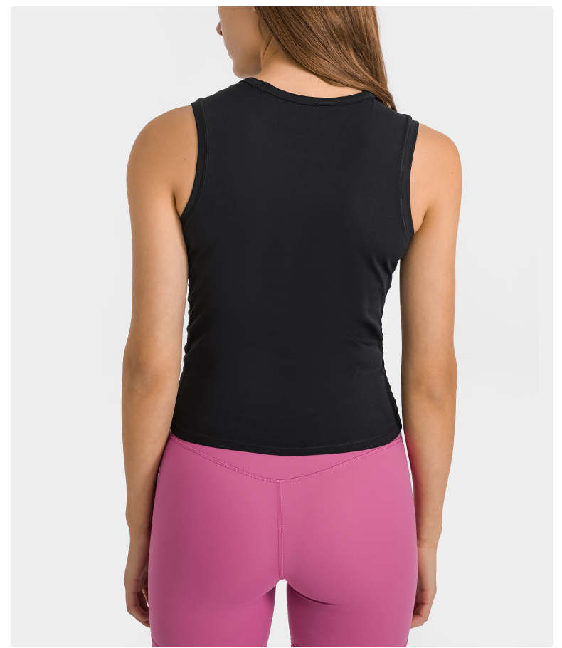 DT182  Waist wrinkle technician Yoga tank from suppliers